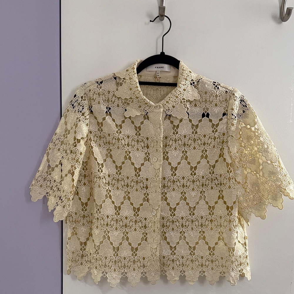Frame Lace Blouse